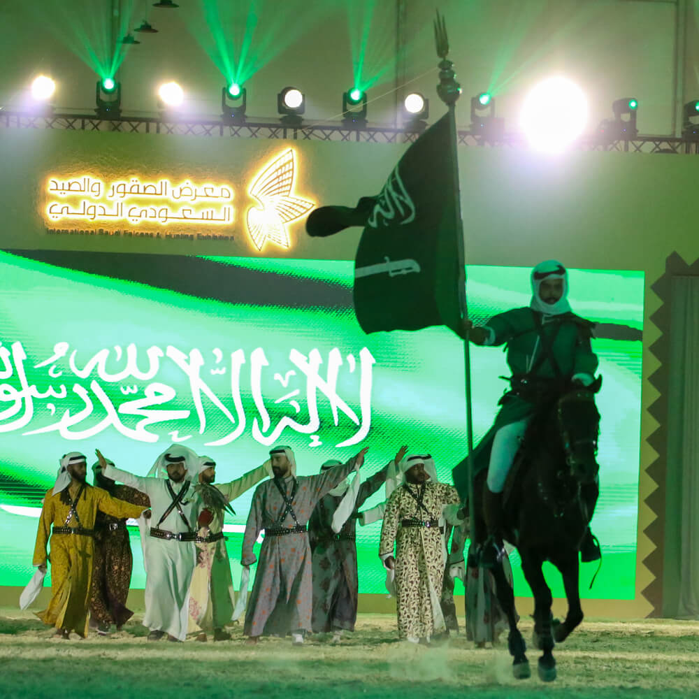 Falcon and Horse Show In Saudi Arabia
